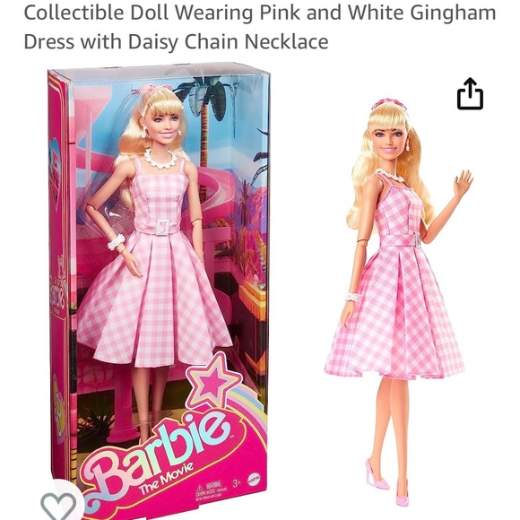 Barbie The Movie Doll, Margot Robbie as Barbie, Collectible Doll - Picture 2 of 5